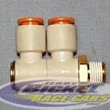 Double Swivel Elbow 90� 1/8NPT 1/4
